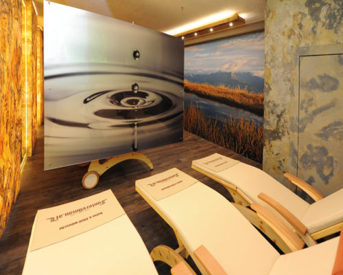 Gestaltung Wellnessraum Hotel Unterellmau