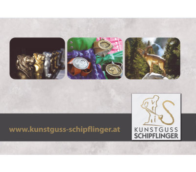 Visitenkarte Kunstguss Schipflinger