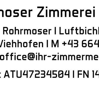 Stempel Zimmerei Rohrmoser