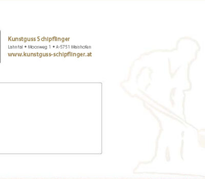Kuvert Kunstguss Schipflinger
