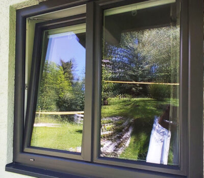 Privathaus Fensterrahmen Folierung